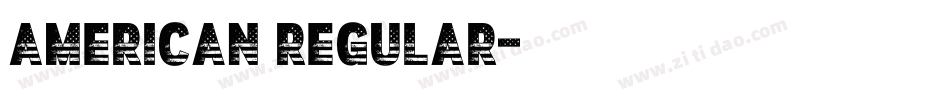 American Regular字体转换
